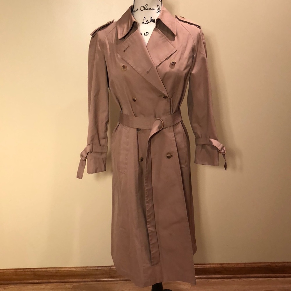 London Fog Pink Trench Coat